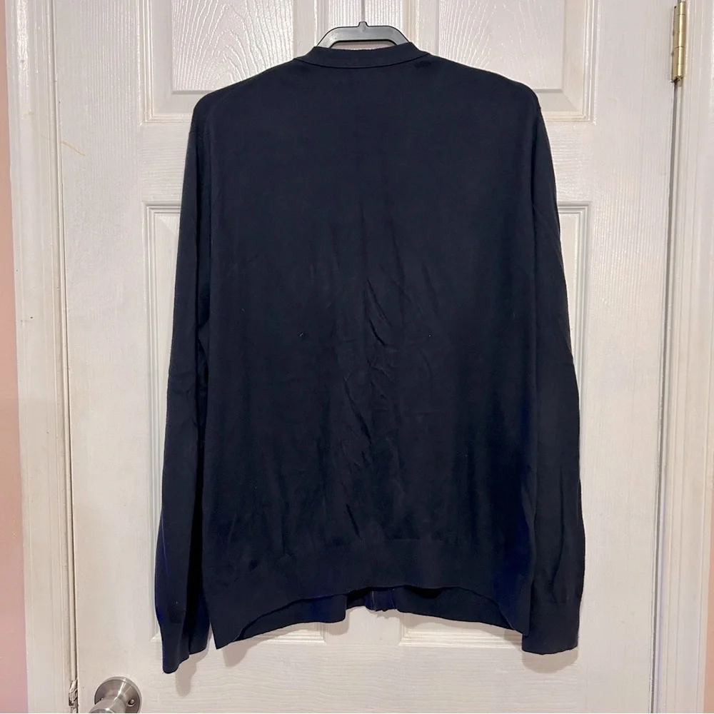 Banana Republic Men’s Cardigan Sweater Full Zip Size XL Navy